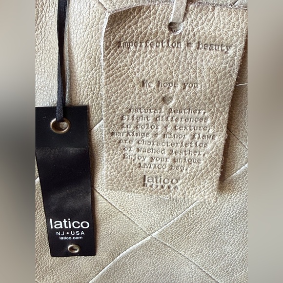 NWOT Latico Rudi Tote, pistachio color is darker, see pic 3 for real color - Picture 2 of 12